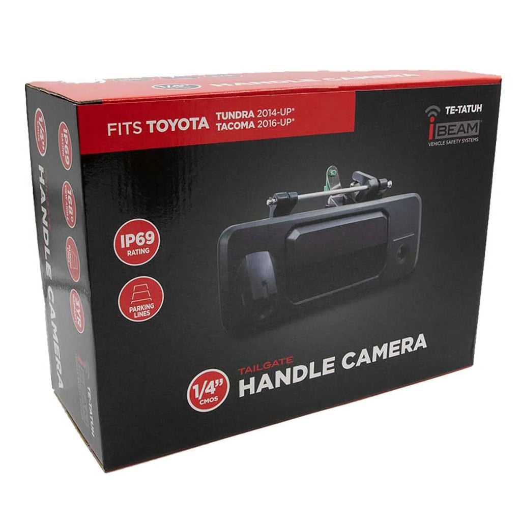 iBeam TE-TATUH Tailgate Handle Back-Up Camera for Toyota Tacoma Tundra 2014-Up