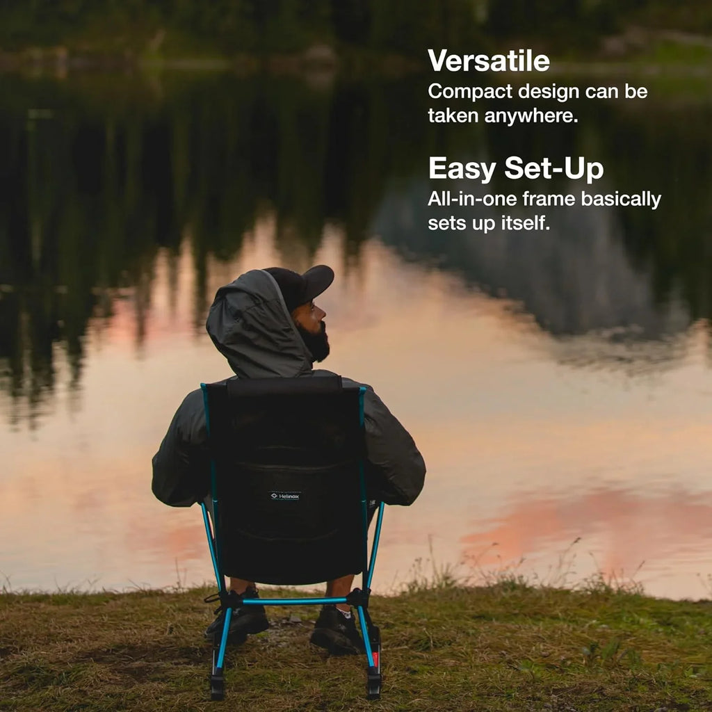 YUNWEN Chair Two Ultralight, High-Back, Collapsible Camping Chair, Rainbow Bandana, with Pockets
