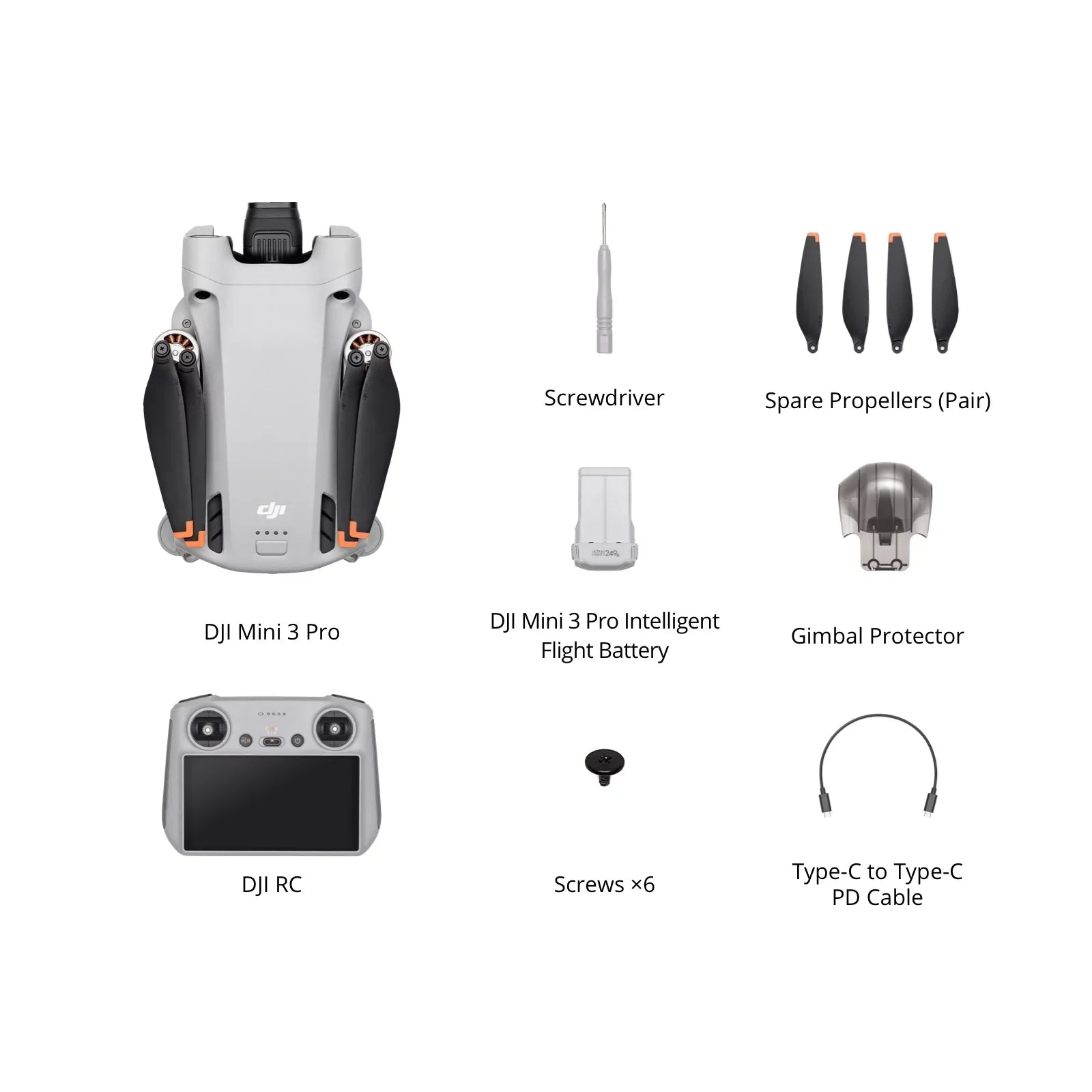 DJI Mini 3 Pro Camera Drone Quadcopter + RC Smart Controller (With Screen), 4K/60fps Video, 48MP Photo, 34min Flight Time, Tri-Directional Obstacle Sensing, Bundle w/ Deco Gear Backpack + Accessories