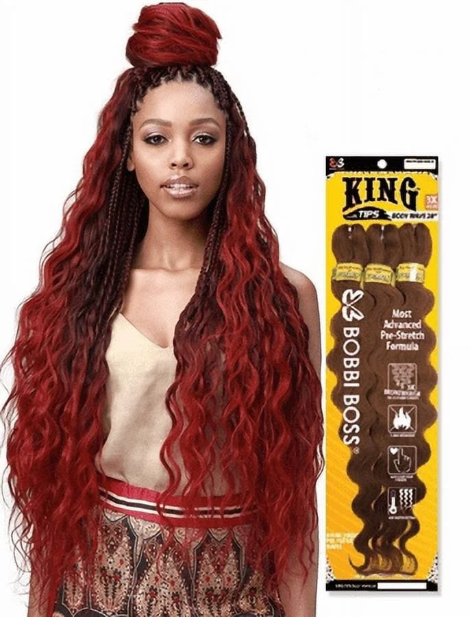 King Tips Body Wave (COLOR#T4/613  - 3 pack)