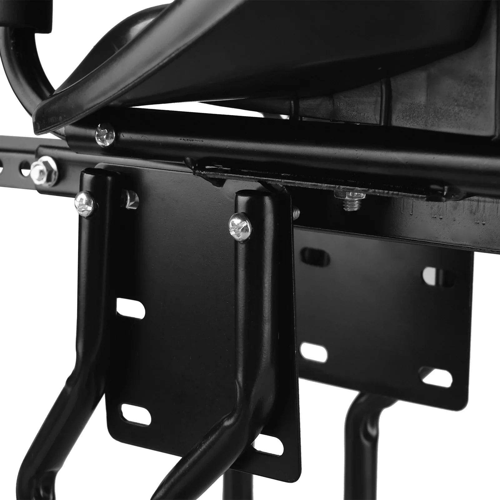 Safety Child Seat Bike Front Kids Saddle with Foot Pedals Support Back Rest Compatible with Bike Tube in Caliber 1.11.5in