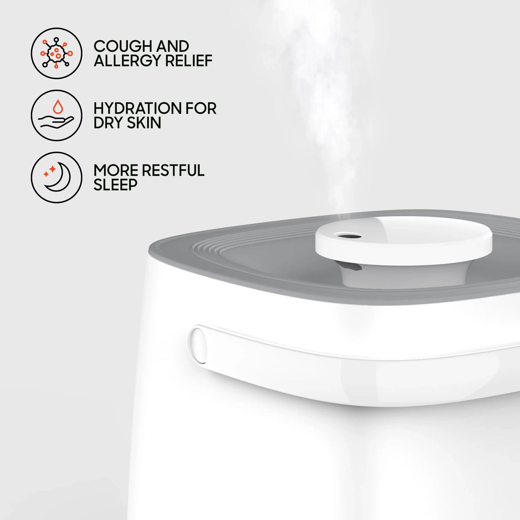 Sharper Image Mist 4 Ultrasonic Humidifier, White (New)