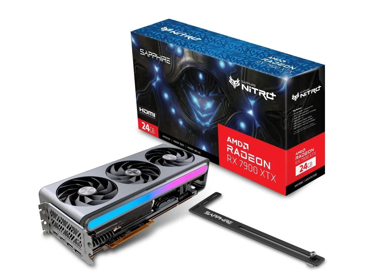 SAPPHIRE NITRO Radeon RX 7900 XTX 24GB GDDR6 PCI Express 4.0 x16 ATX Video Card 11322-01-40G
