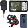Garmin 010-02406-00 Tread Powersport 5.5 Inch Screen Off-Road Navigator with Group Radio Bundle with Deco Essentials 2-Pack Tactical Emergency Paracord Bracelet and Deco Gear 8000 mAh Power Bank