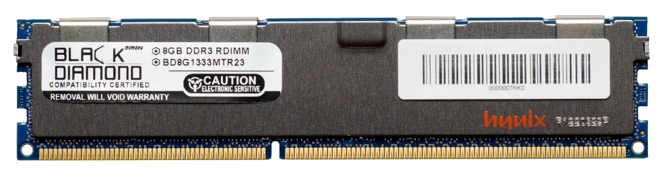 8GB RAM Memory for SuperMicro SuperServer 5000 5016I-MRF 240pin PC3-10600 DDR3 RDIMM 1333MHz Black Diamond Memory Module Upgrade