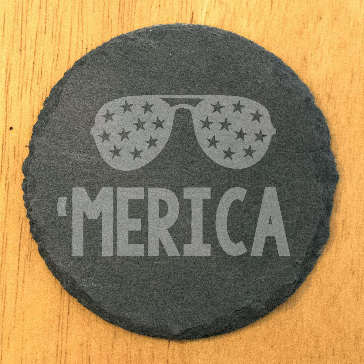 Sunglasses 'Merica Coasers - Round Slae - Se Of 5