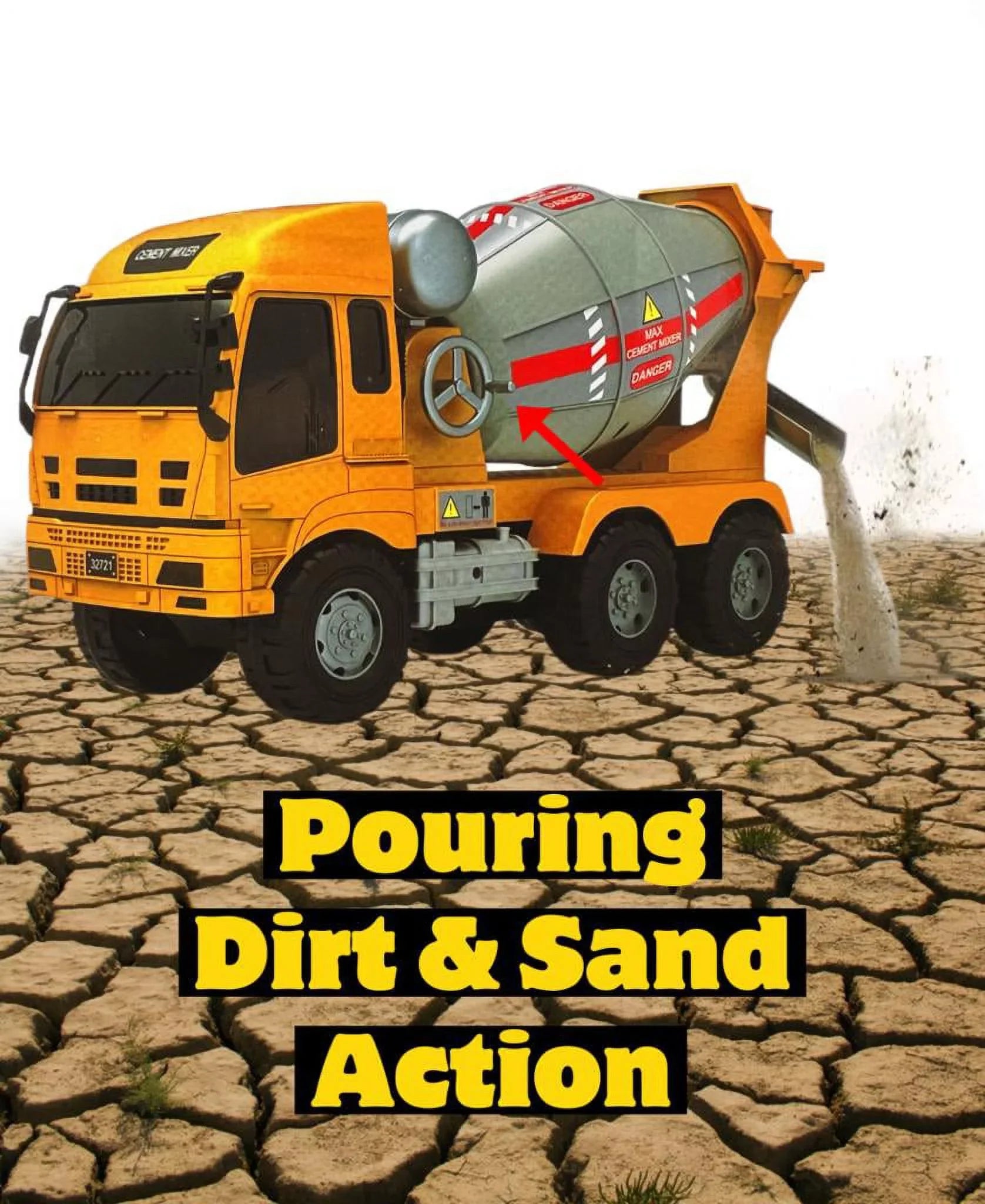 Big Daddy - XL Cement Truck Cool Toy Truck Concrete Mixer