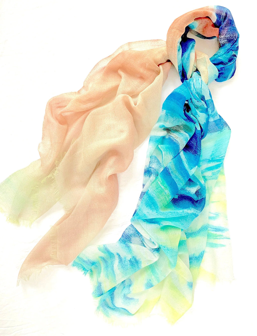 James Paul Cheung Women's Montauk Sunrise Lightweight Cashmere Scarf