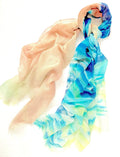 James Paul Cheung Women's Montauk Sunrise Lightweight Cashmere Scarf