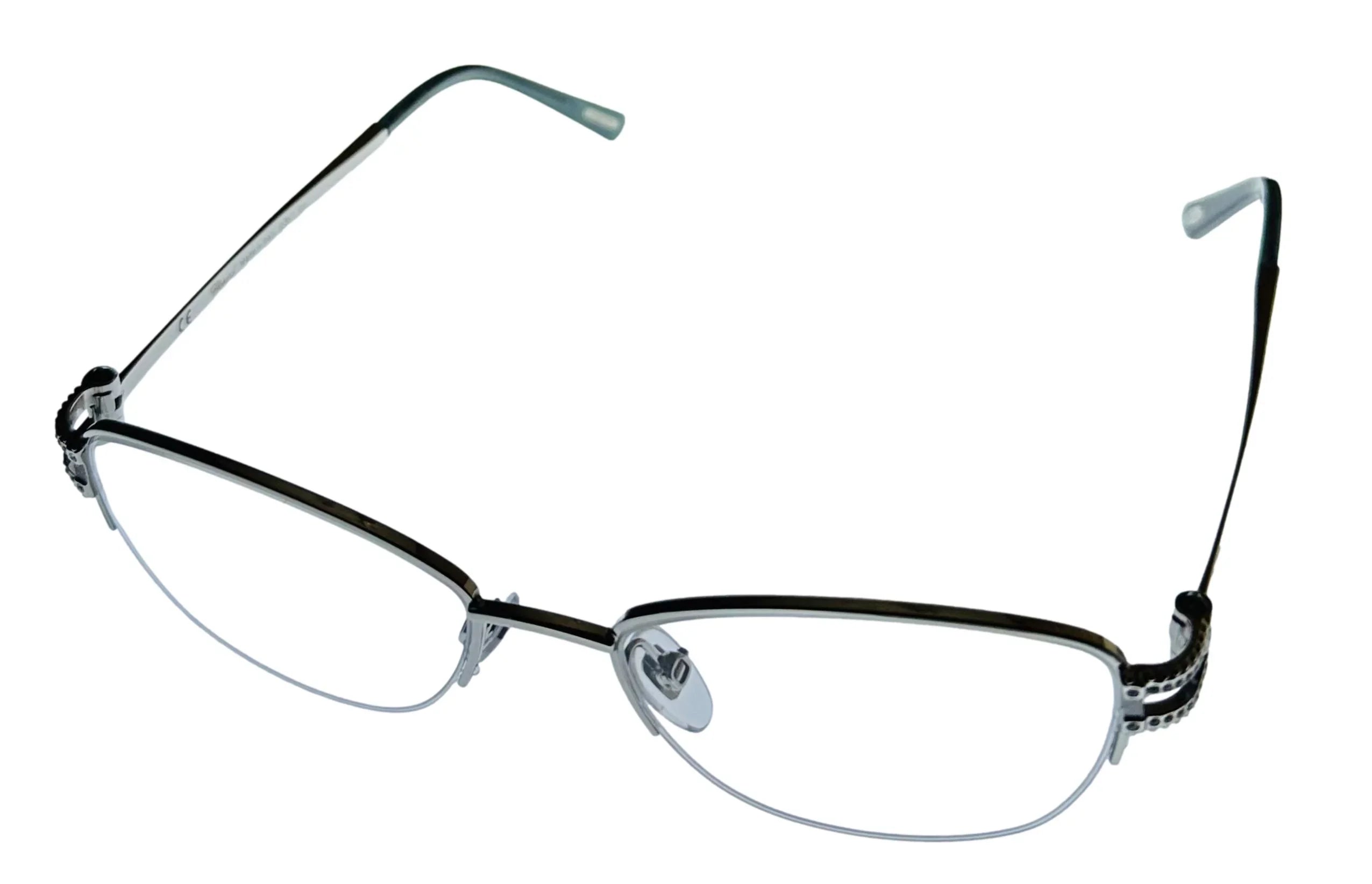 Chopard Women's Eyewear Rimless Square Silver PLatitudee Metal VCH052S 579Y 52mm