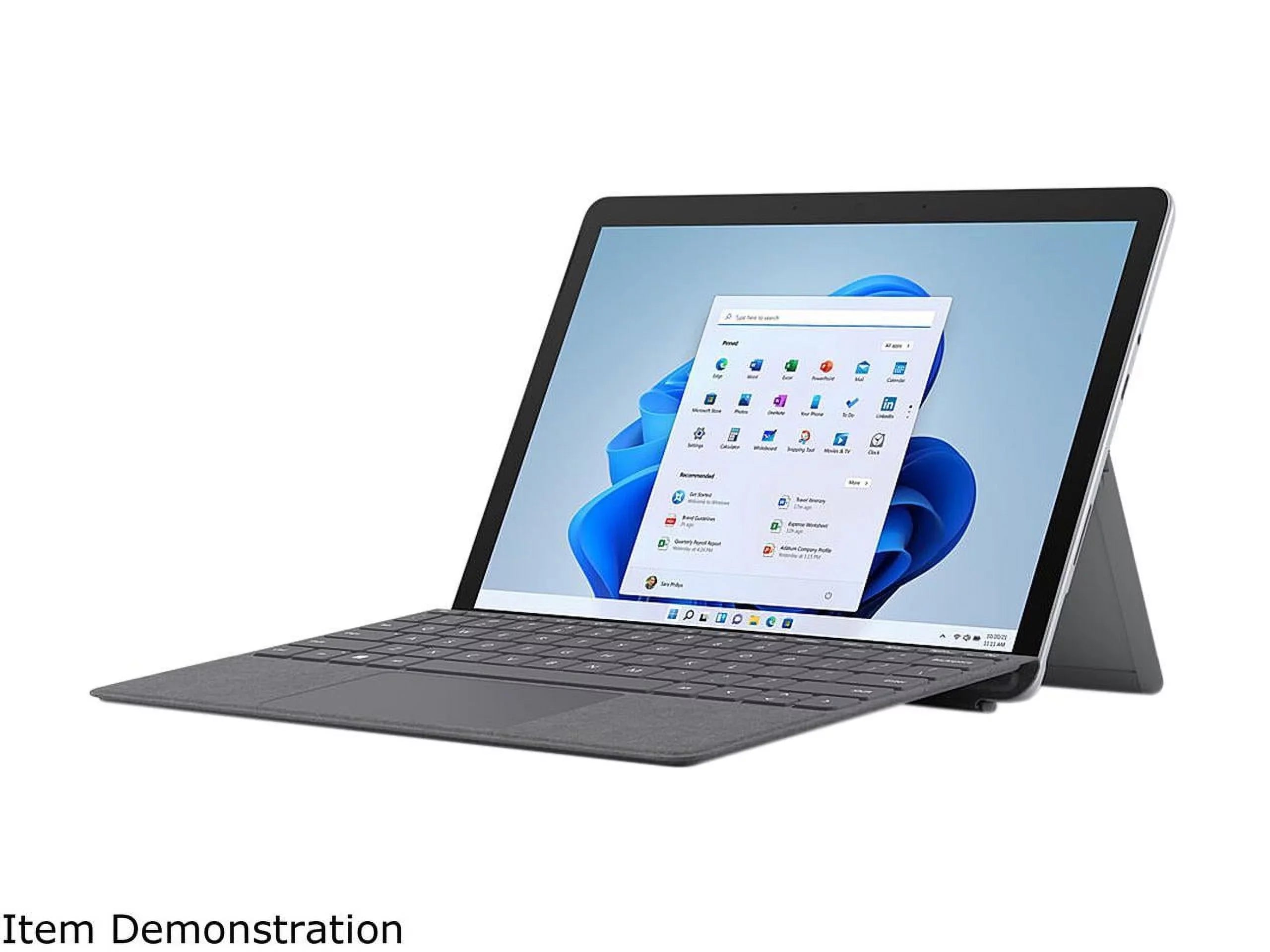 Surface Go 3 10.5" Pixel Sense Display, 10 Point Multi-Touch, Intel Core i3-10100Y, 8GB RAM, 128GB SSD, PLatitudeinum, Windows 11, 8VC-00001