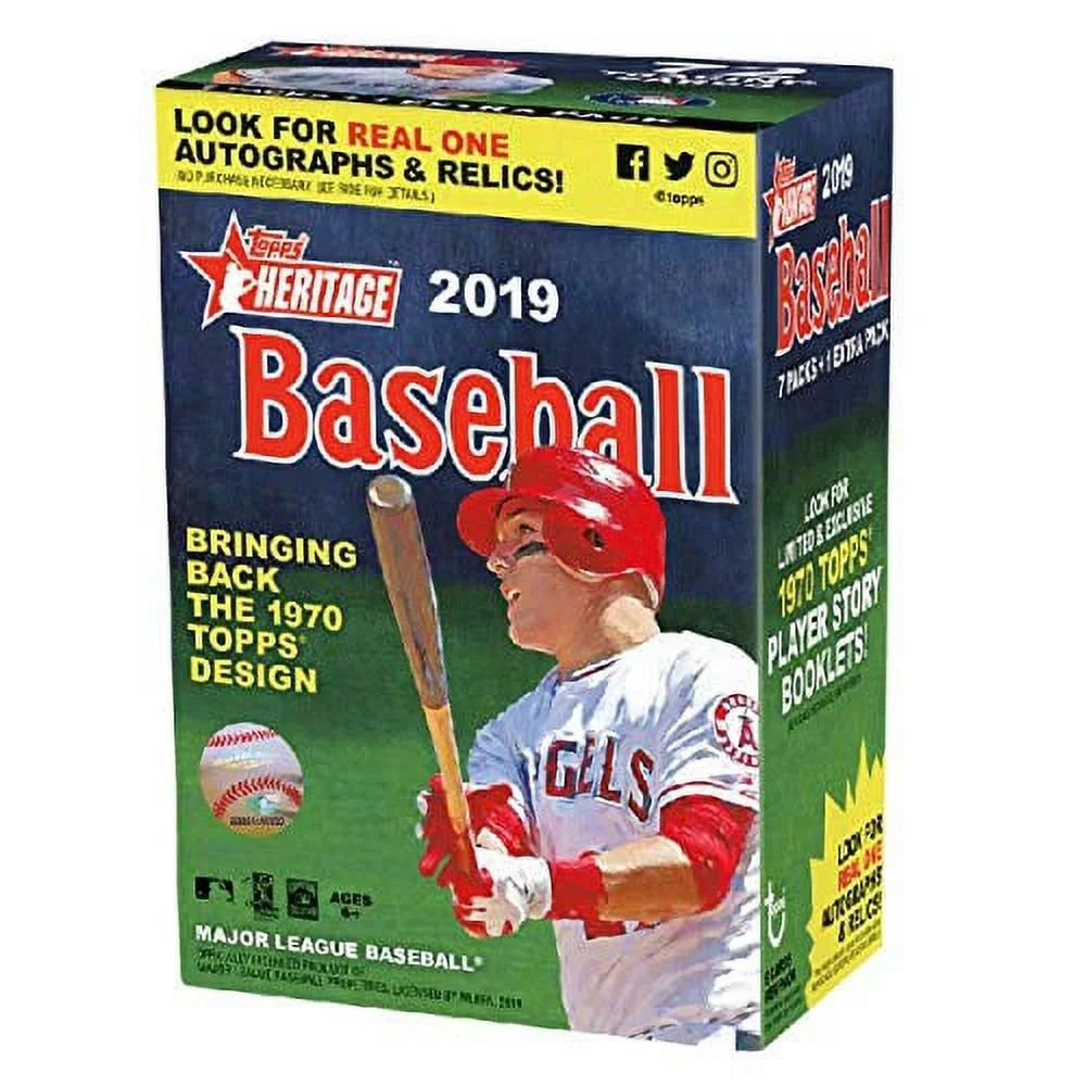 Topps 2019 Heritage Baseball Blaster Packs/9 Cards