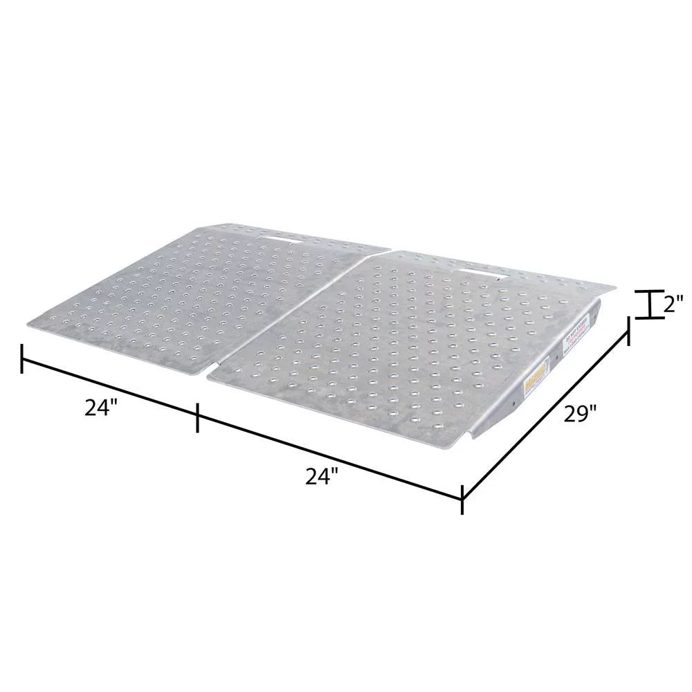 Guardian SR-01-24-24-P-TS6-2 Shed Ramps with Punch PLatitudee Surface - 2 Pack