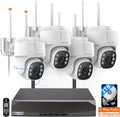 WEILAILIFE 【360° PT Digital Zoom, Two-Way Audio】 Outdoor Wireless Security Camera System Indoor PTZ Security Cameras Waterproof Home Video Surveillance