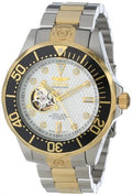 Invicta Men's 13704 Grand Diver Automatic White Textured Dial Two Tone Stainless Steel Watch