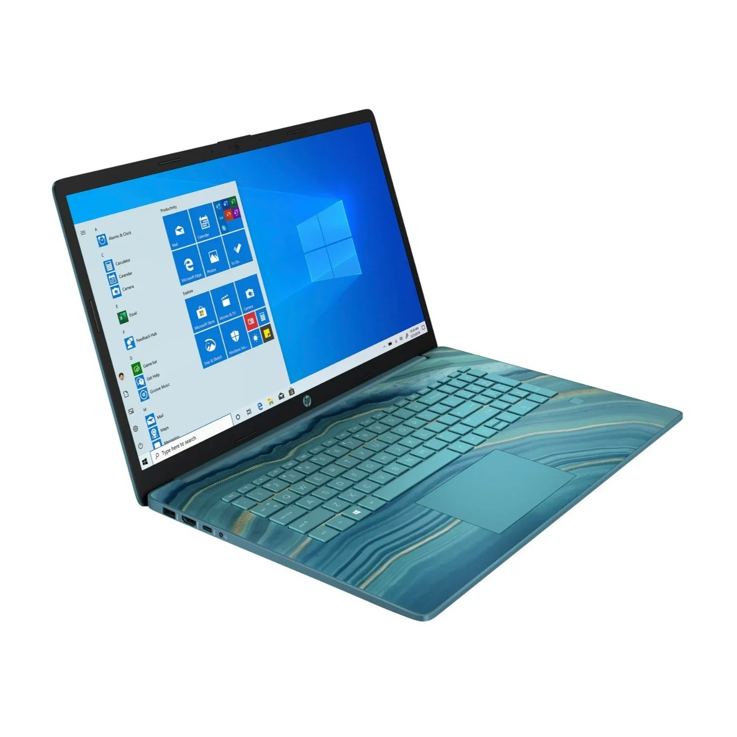 Restored  17cp0006ds 17.3" Touchdisplay Laptop R3 5300U 8GB 512GB SSD W11H Teal (Refurbished)