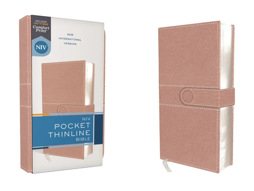Niv, Pocket Thinline Bible, Leathersoft, Pink, Snap Closure, Red Letter, Comfort Print (Other)