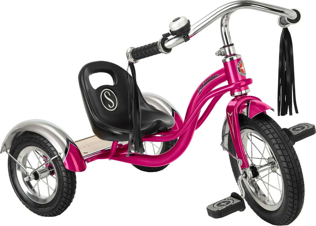 Schwinn Roadster Classic Tricycle, 12 in. Front Wheel, Ages 2 - 4, Pink