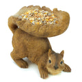 Zingz & Thingz Woodland Squirrel Outdoor Bird Feeder - 7" - Brown