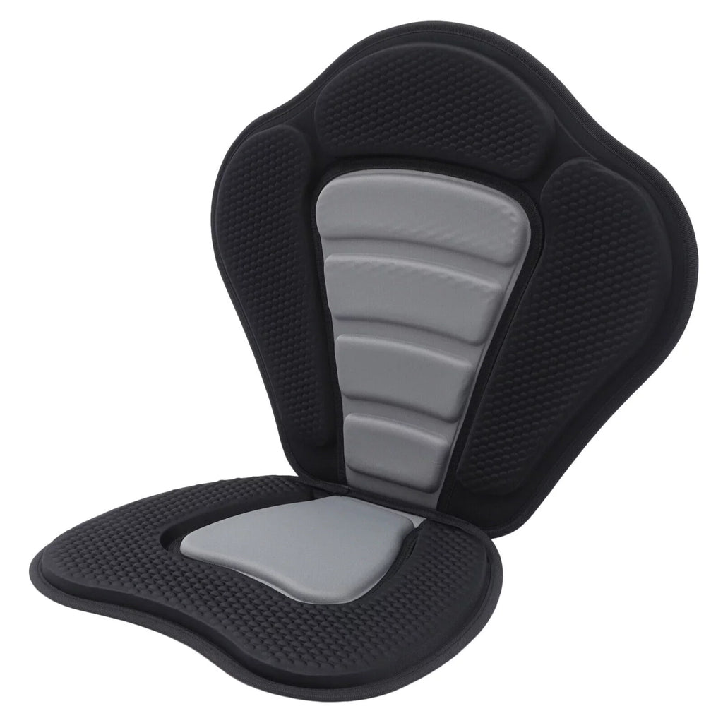 Adjustable Padded Kayak Seat Detachable Backpack Bag Canoe Backrest Storage Kayak Seat Deluxe Padded Boat Seat with Storage Bag Adjustable for Kayaking, Canoeing, Drifting, Rafting, Fishing